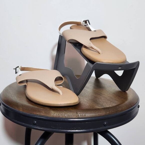 A2 by Aerosoles Tan and White Slingback Sandals NWOT Size 10 Tan Sandals - Picture 2 of 8
